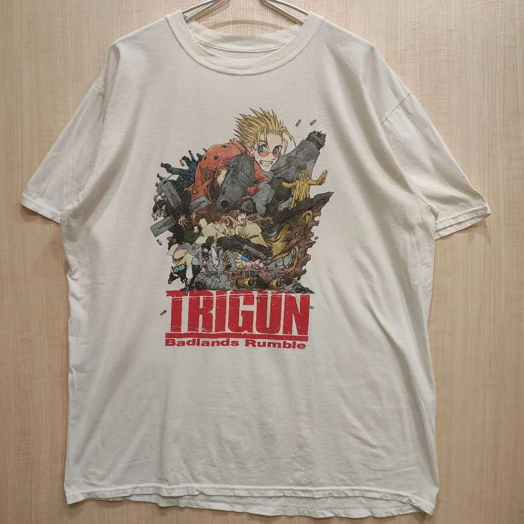 トライガンス・タンピード Tシャツ 白 アニメTシャツ トライガン・スタンピード Tシャツ XLサイズ 白 アニメTシャツ