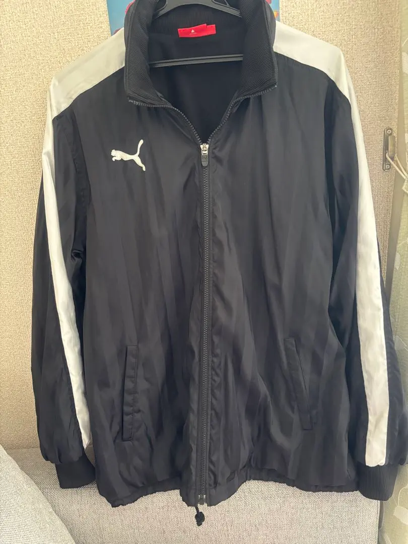 Thumbnail of PUMA Zip-up Jacket, Size M, Black/White
