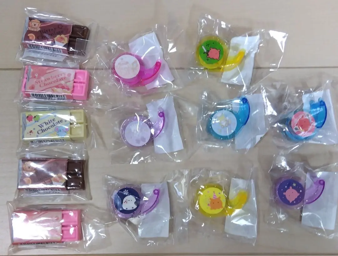 Thumbnail of Erasers and mini tape set