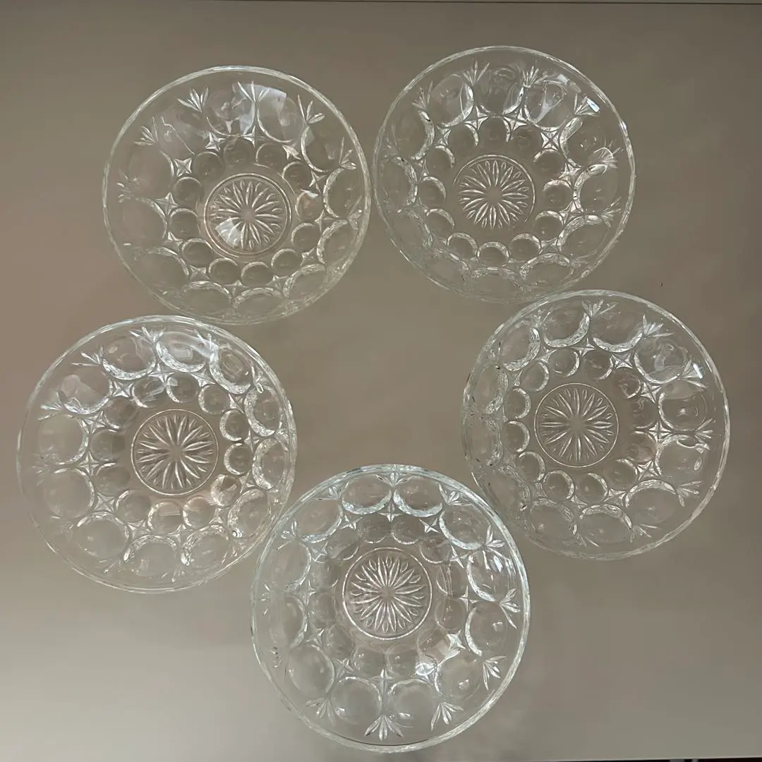 Thumbnail of Showa Retro Glass Plates - Set of 5