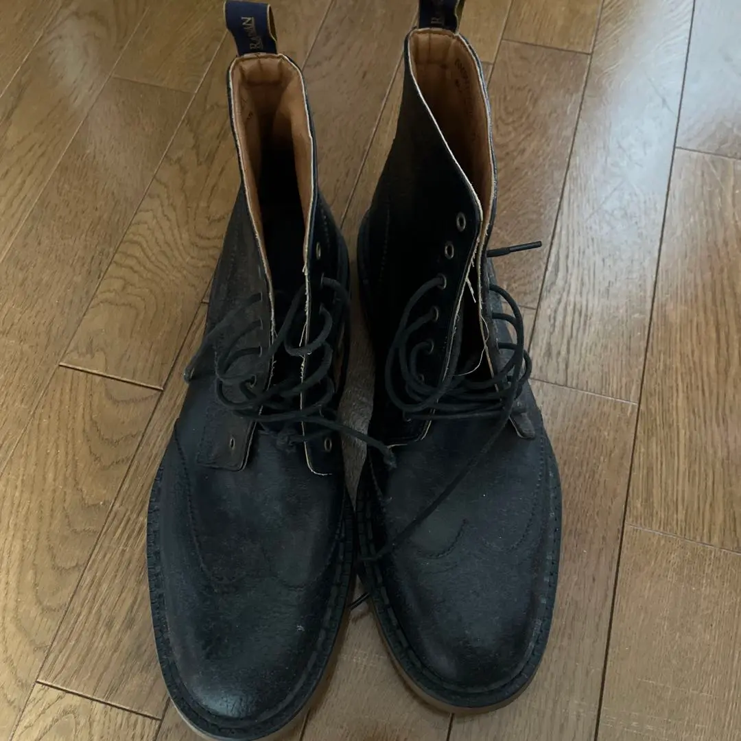 RAINMAKER KYOTO ドレスシューズ　レザー　ブラック　ゴムバンド RAINMAKER KYOTO ドレスシューズ レザー ブラック ゴムバンド