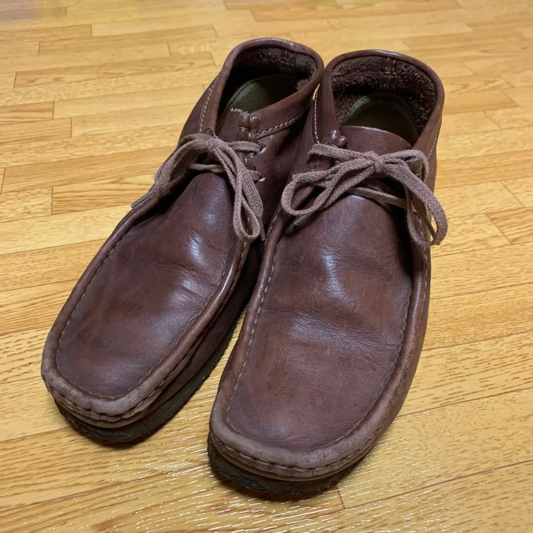 Thumbnail of Clarks Wallabees Brown Leather Moccasins
