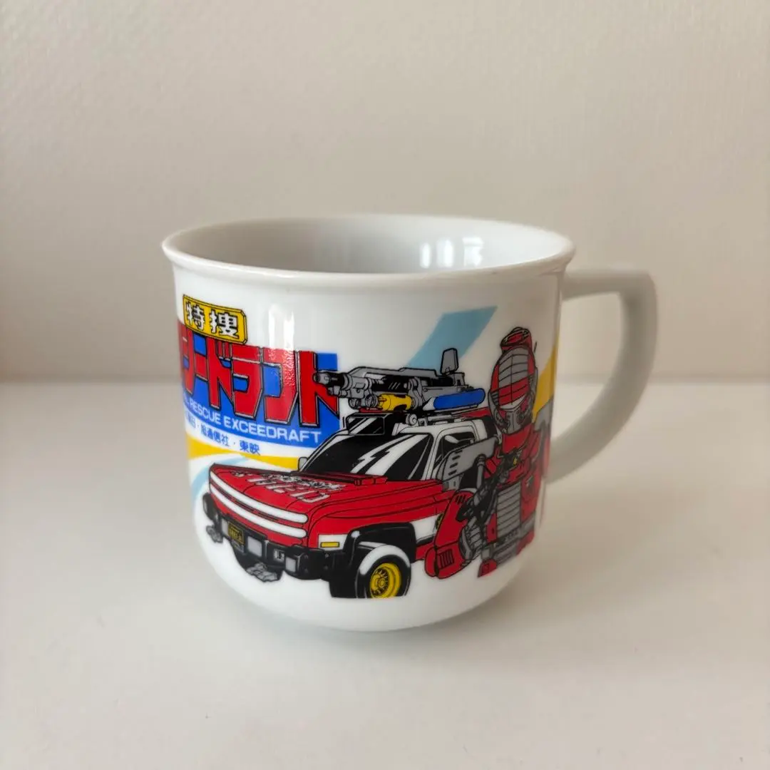Thumbnail of Unused ★ Tokusou Exceedraft Mug Cup Tokusatsu Toei Rare Heisei Retro 1992