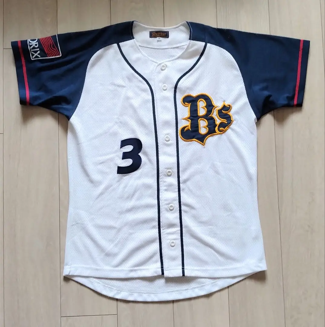 オリックス・バファローズ 2005年神戸ユニフォーム 背番号３（ＬＬ） オリックス・バファローズ 2005年神戸ユニフォーム 背番号3