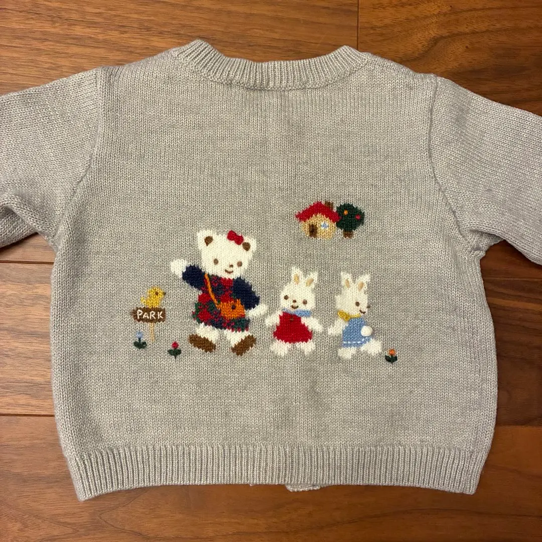Thumbnail of Familia Character Embroidery Cardigan, Under 95cm