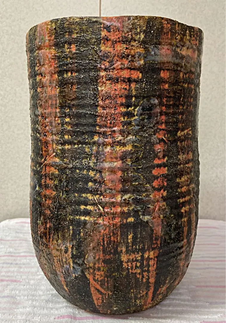 【花瓶・壺】正文 焼き物 Amazon.co.jp: 京焼 清水焼 藤平正文 正文作 花瓶 茶室 : ホーム
