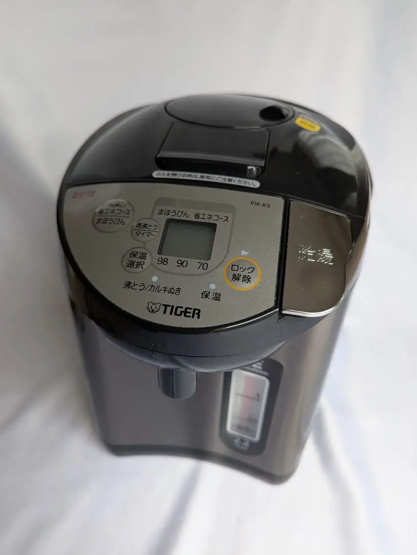 【美品】タイガー 電気ポット PIK-KS22K ブラック 2.15Lとく子さん 電気ポット タイガーまほうびん とく子さん 黒 PIK-KS型 - メルカリ