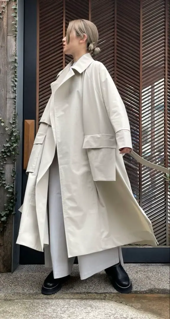 【美品】COG THE BIG SMOKE トレンチコート　サンドベージュ 美品】COG THE BIG SMOKE トレンチコート サンドベージュ