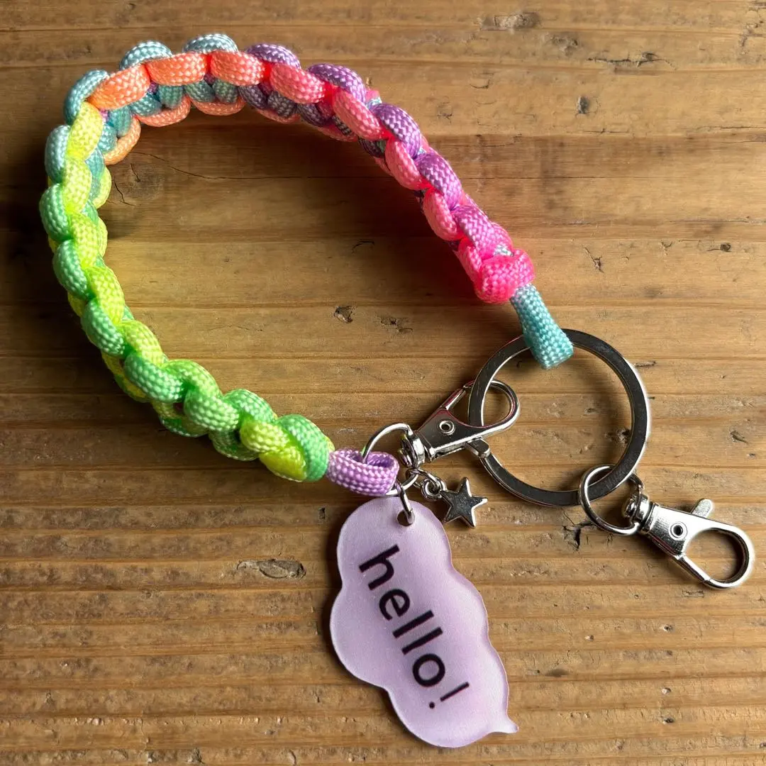 Thumbnail of Paracord Keychain That Also Functions as a Hand Strap - Purple