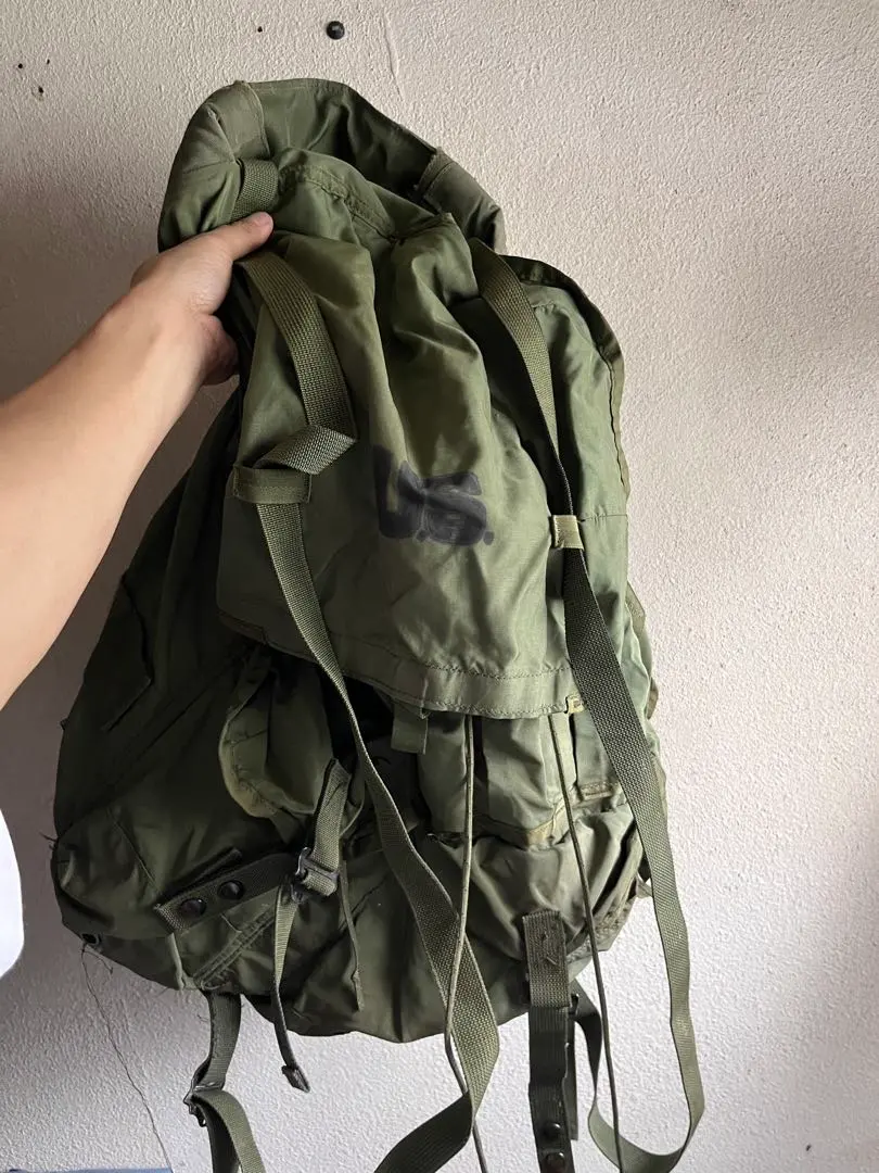 軍事風 單肩包 卡其色 橄欖綠 罕見 氛圍 美國 軍用品 的縮圖