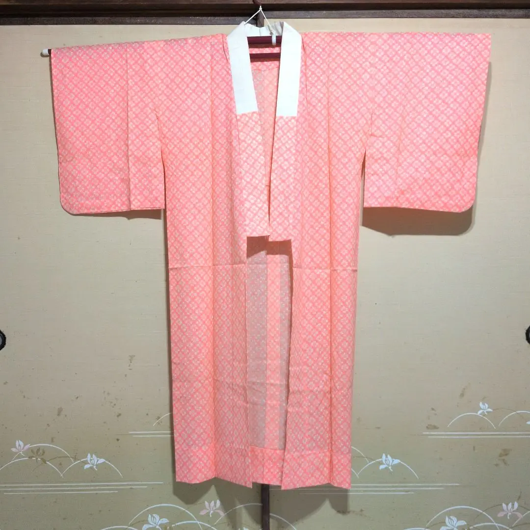 Thumbnail of Long underwear (Nagajuban), pink, petal pattern