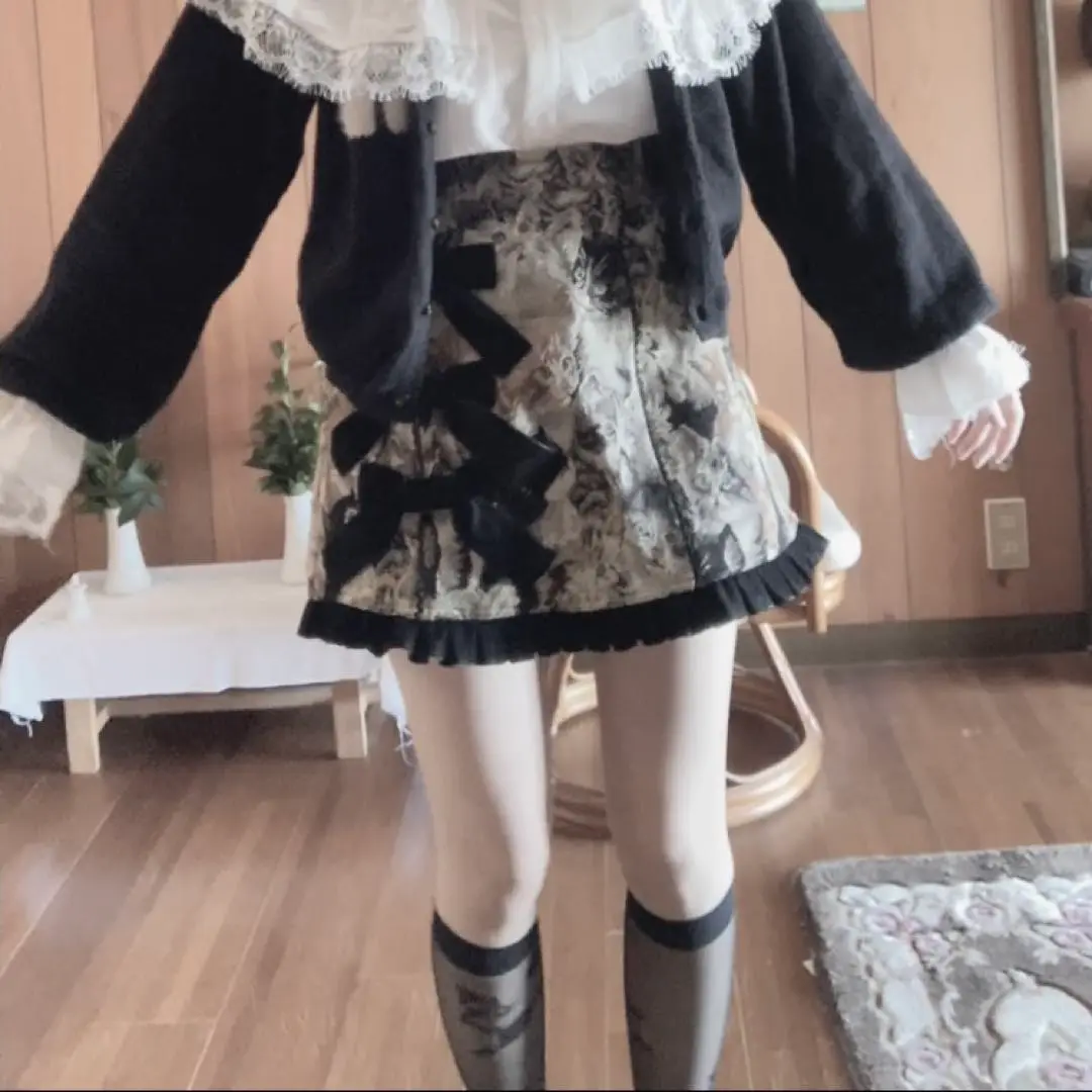 Swankiss スワンキス ゴブラン 猫 ネコ ワンピース Swankiss風 猫柄ゴブランワンピース - メルカリ