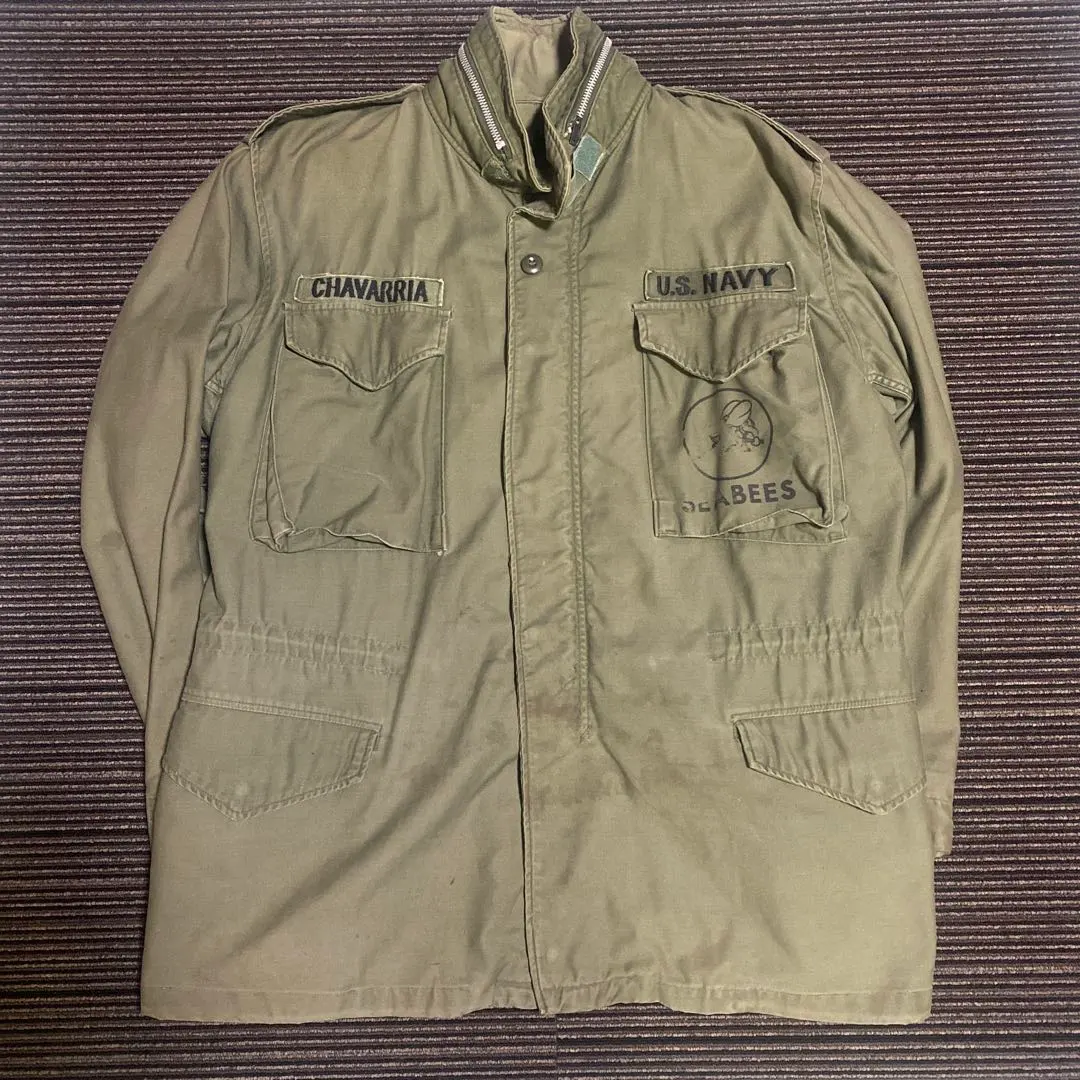 Thumbnail of 71s SEABEES stencil US military issue M65 field jacket 2nd