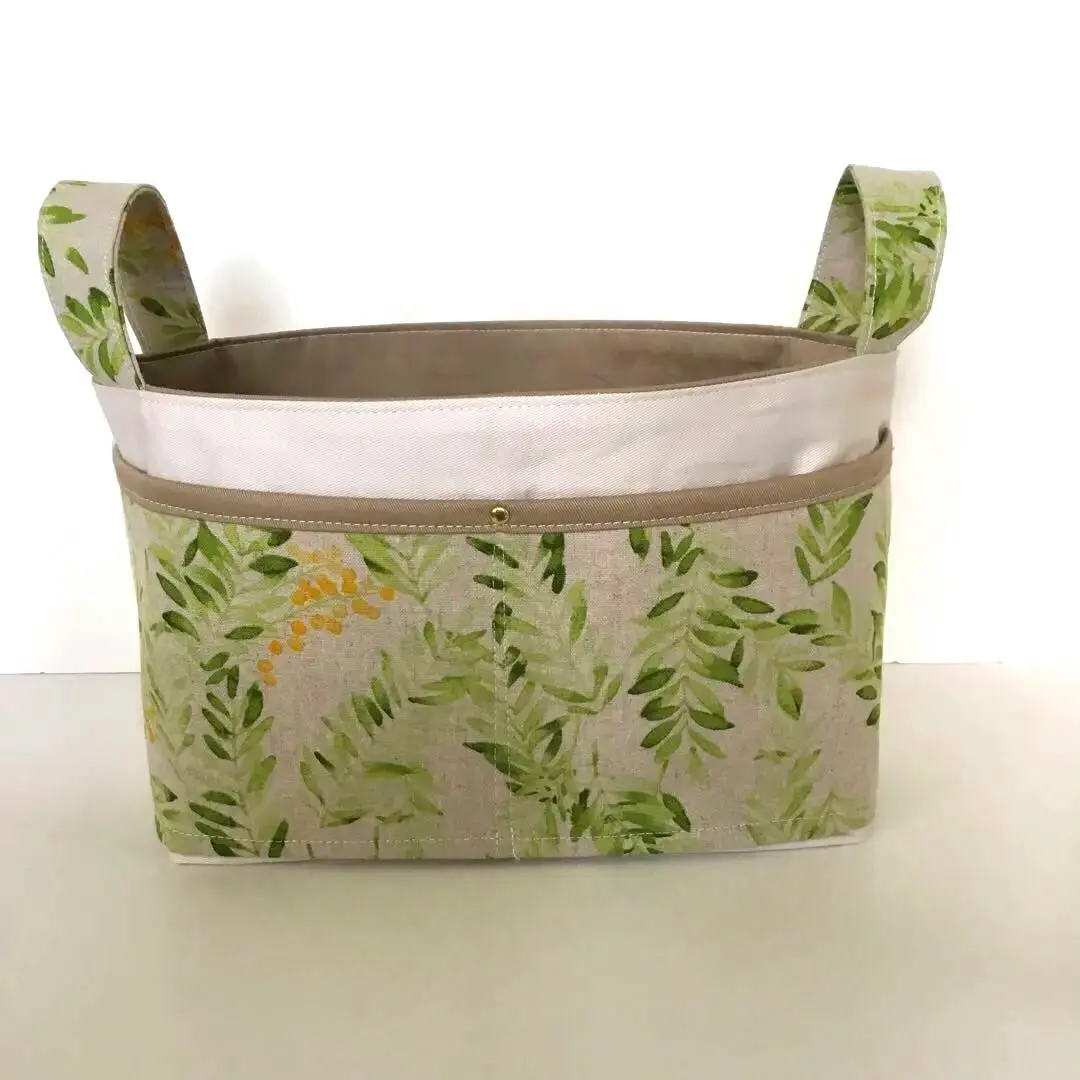 Thumbnail of Handmade Fabric Basket (with front pocket)