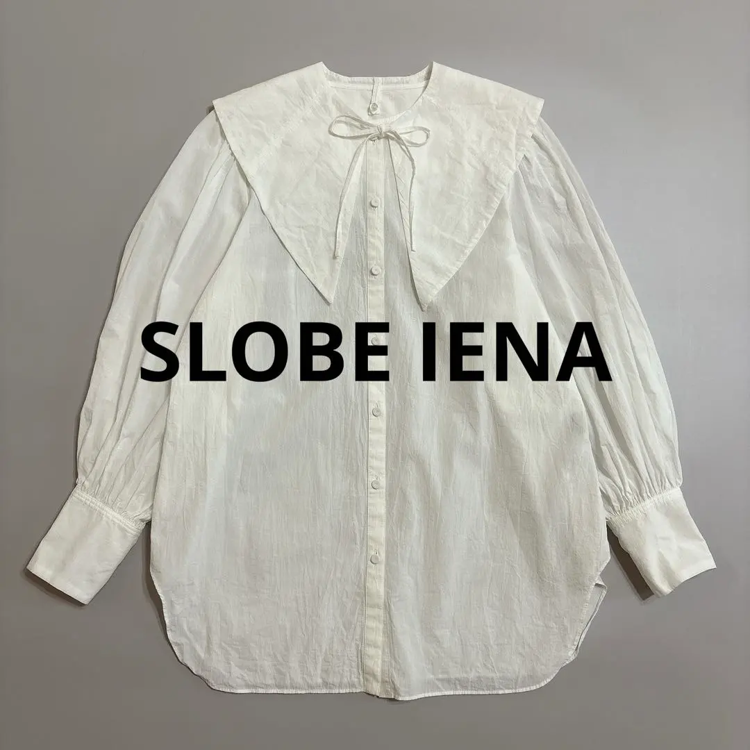 Thumbnail of Slobe Iena Detachable Collar Blouse 3-way Cotton White