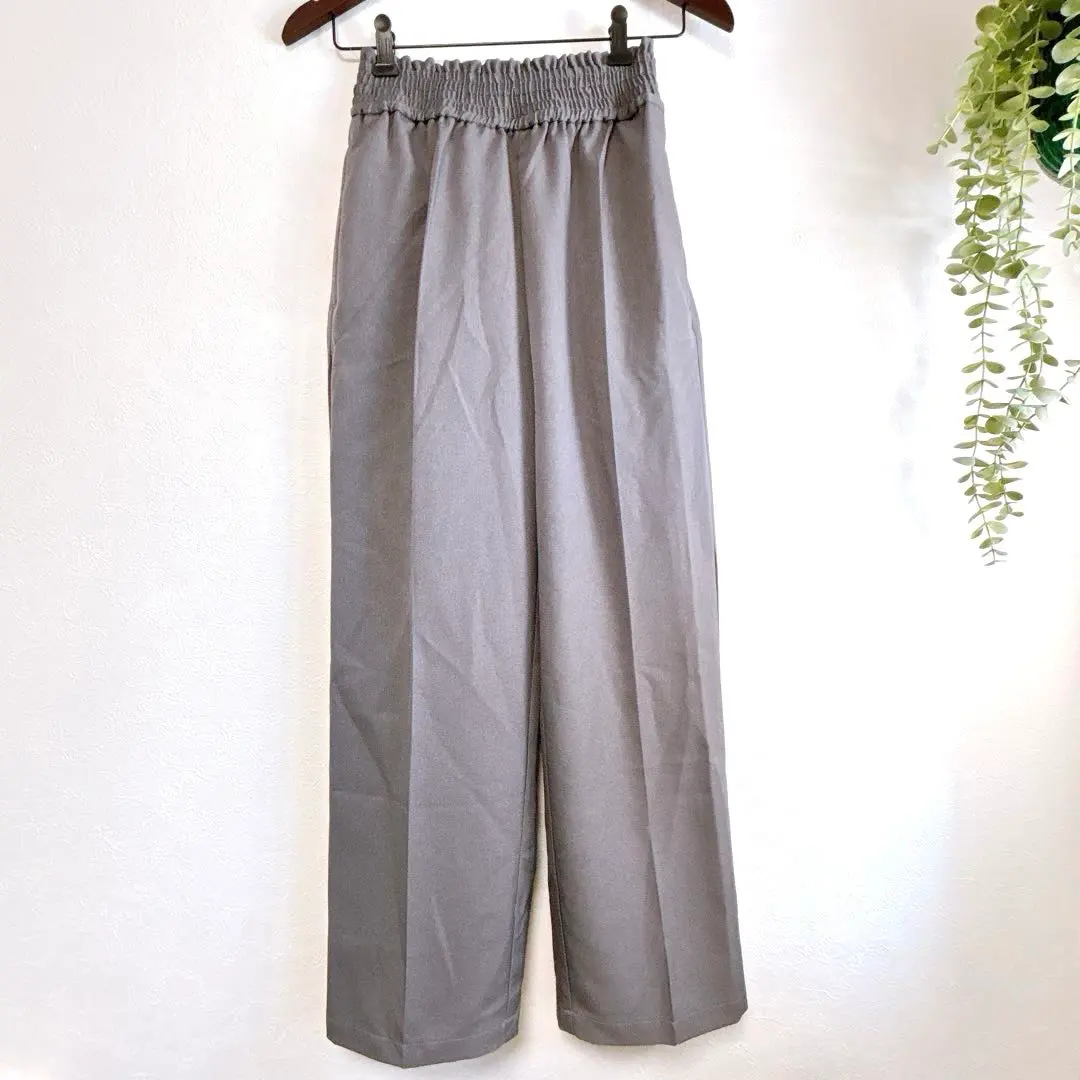 Thumbnail of [az34] American Holic Gray Pants S Size Elastic Waist Slacks