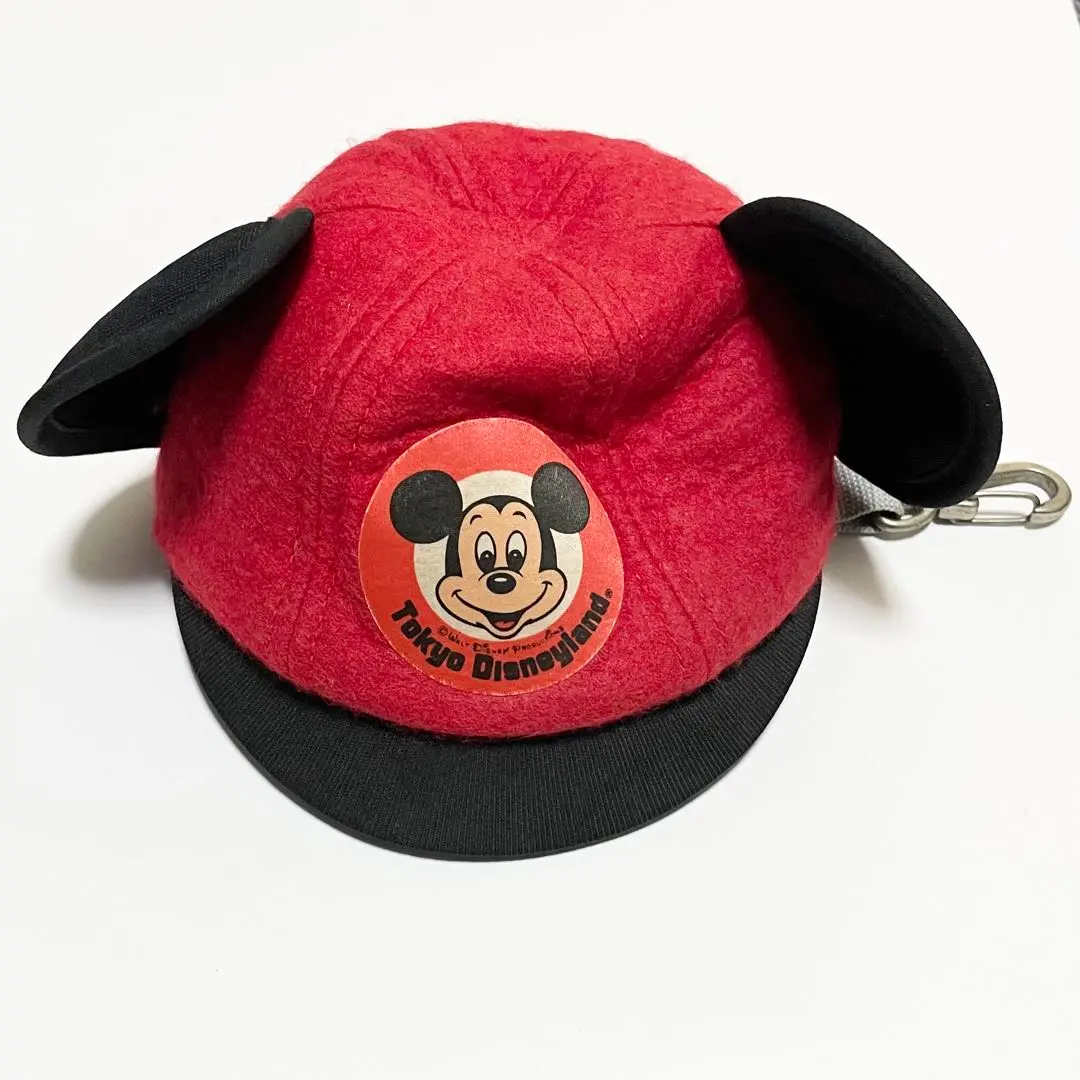 東京ディズニーランド 限定 昭和レトロ フェルト ハット 新品 タグ付き 当時物 Bibian 比比昂 - 東京ディズニーランド イヤーハット ミッキー