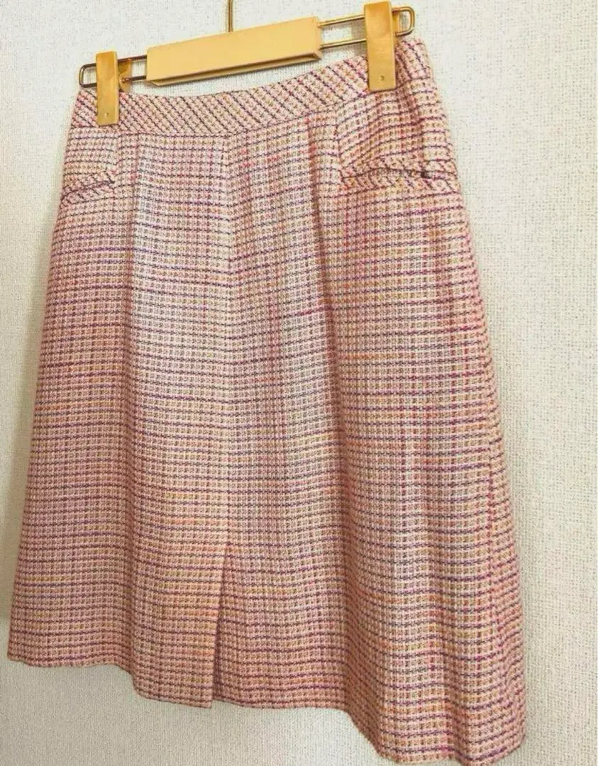 Thumbnail of Mini skirt, short length, pink, orange, check pattern, also for those XS or smaller