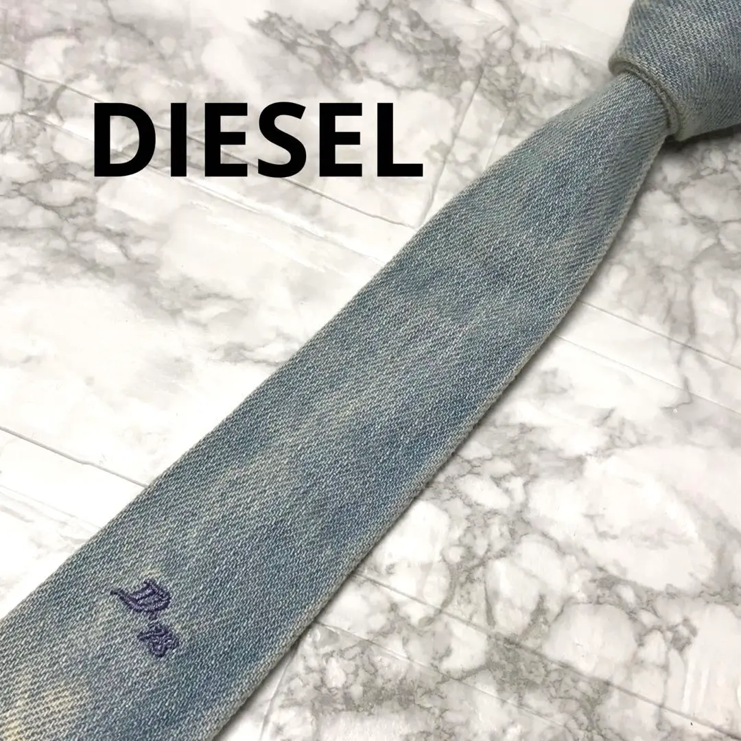 DIESEL ディーゼル ネクタイ ナロー 無地 ワンポイント デニム ジーンズ DIESEL ディーゼル WAYKEE デニムパンツ ジーンズ ボタンフライ