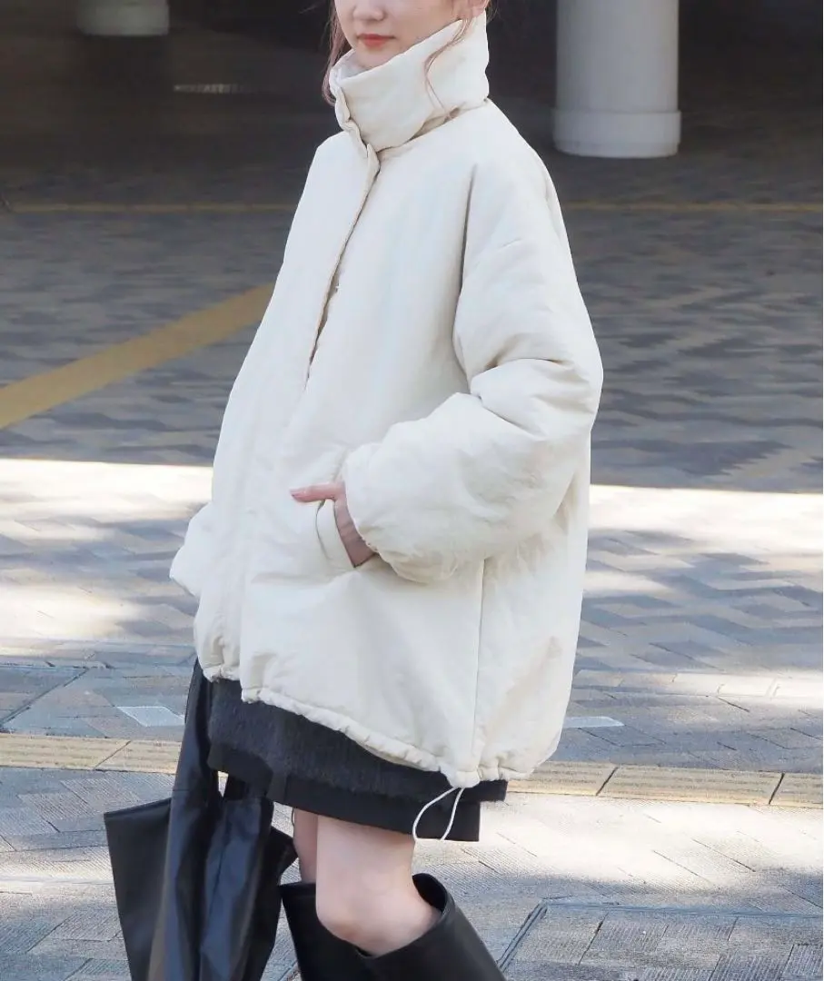 Thumbnail of Tiptop Outerwear Stand Collar 2-way Blouson - Ivory