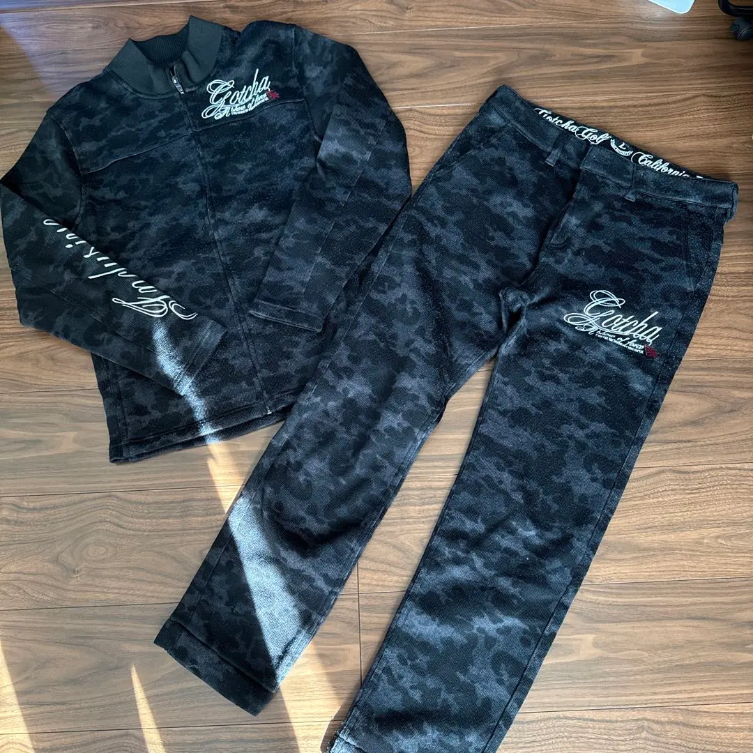 未使用 Gotcha golf L セットアップ ブラック スウェット上下 GOTCHA GOLF スウェット 未使用 Gotcha golf L セットアップ ブラック