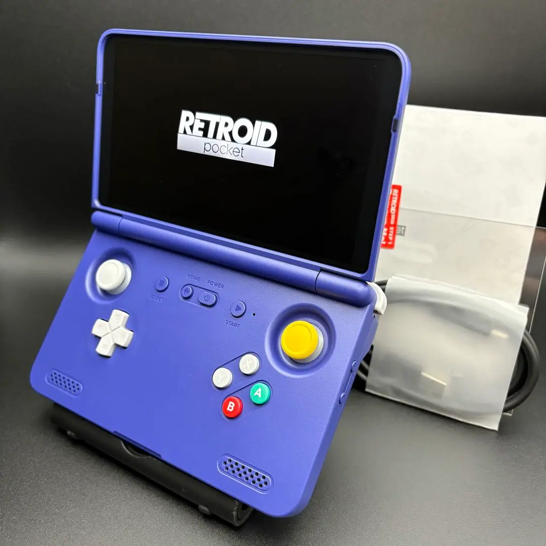 【ほぼ新品】Retroid Pocket Flip2 パープル　GCカラー Retroid Pocket Flip 2 Handheld