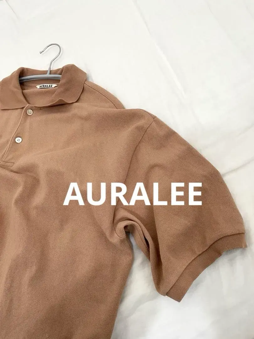 AURALEE コットンポロシャツ サイズ4 ベージュ AURALEE コットンポロシャツ サイズ4 ベージュ