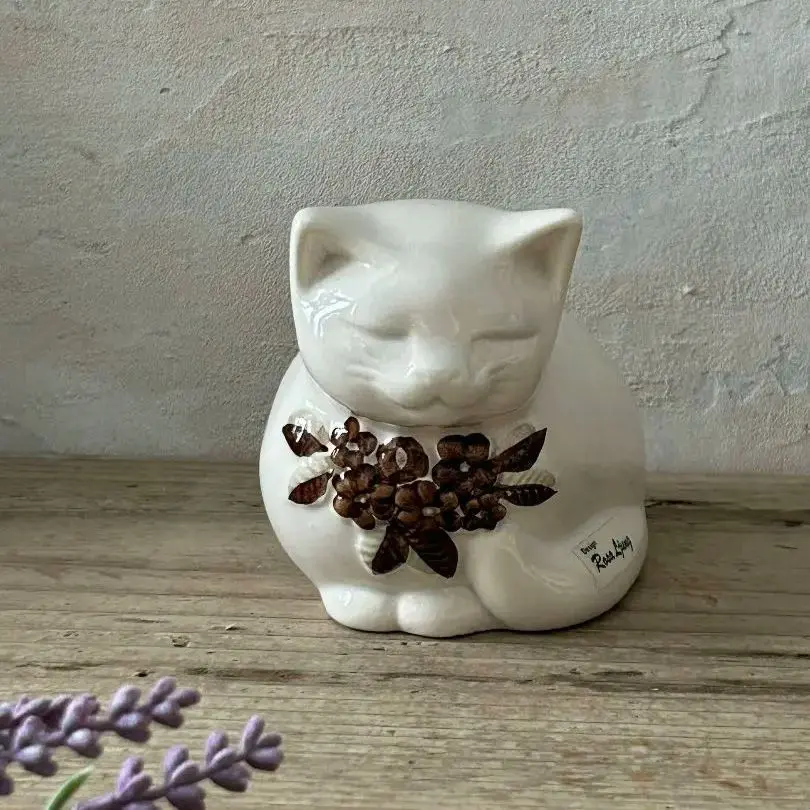 ロサユング 猫のオブジェ Rosa Ljung DECO社 北欧 ヴィンテージ DECO/デコ社/Rosa Ljung/ロサ・ユング/ねこのオブジェ(大