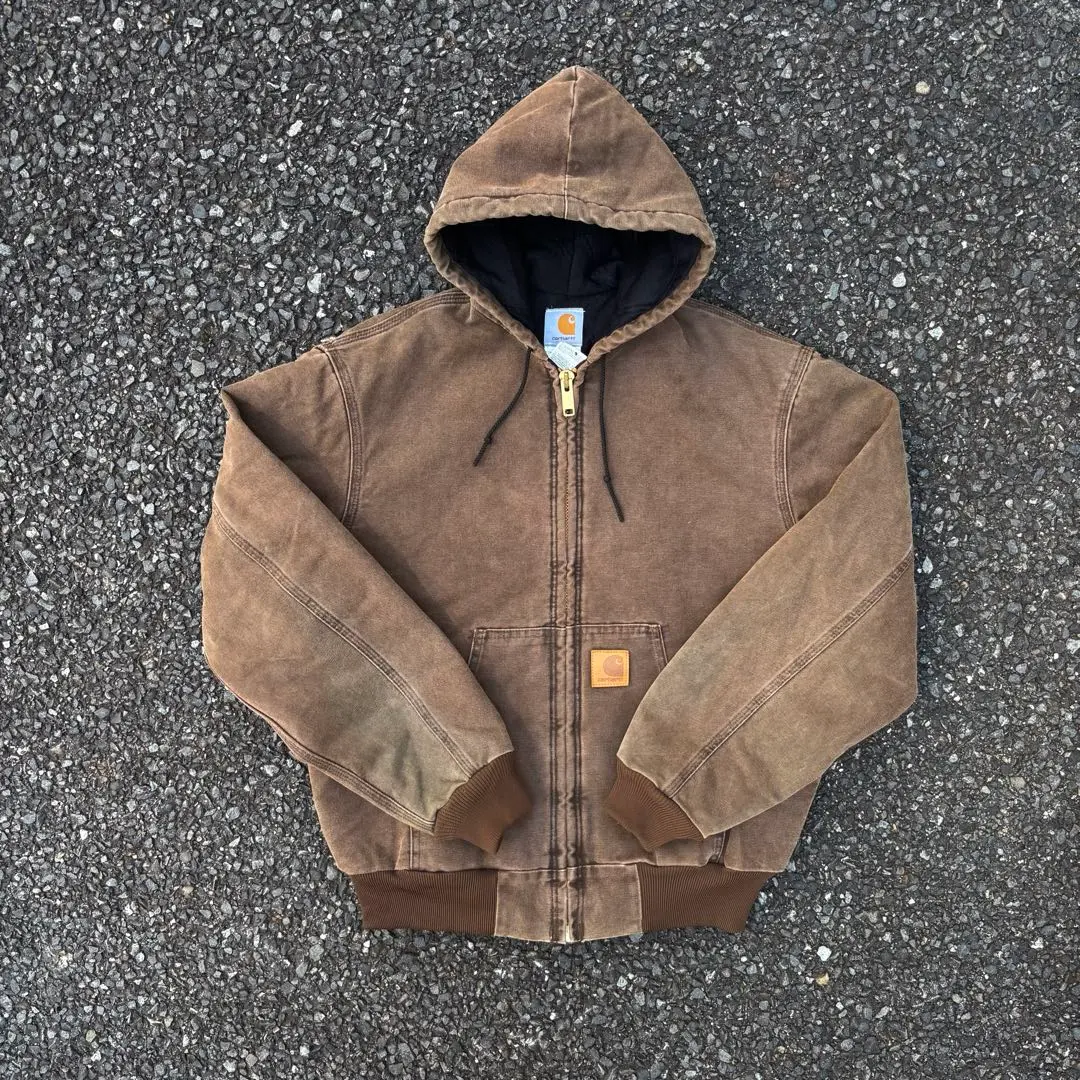 ‼️レア Vintage Carhartt アクティブジャケット J68BLU Vintage Carhartt j68 BLU from 1999 Perfectly faded | Depop