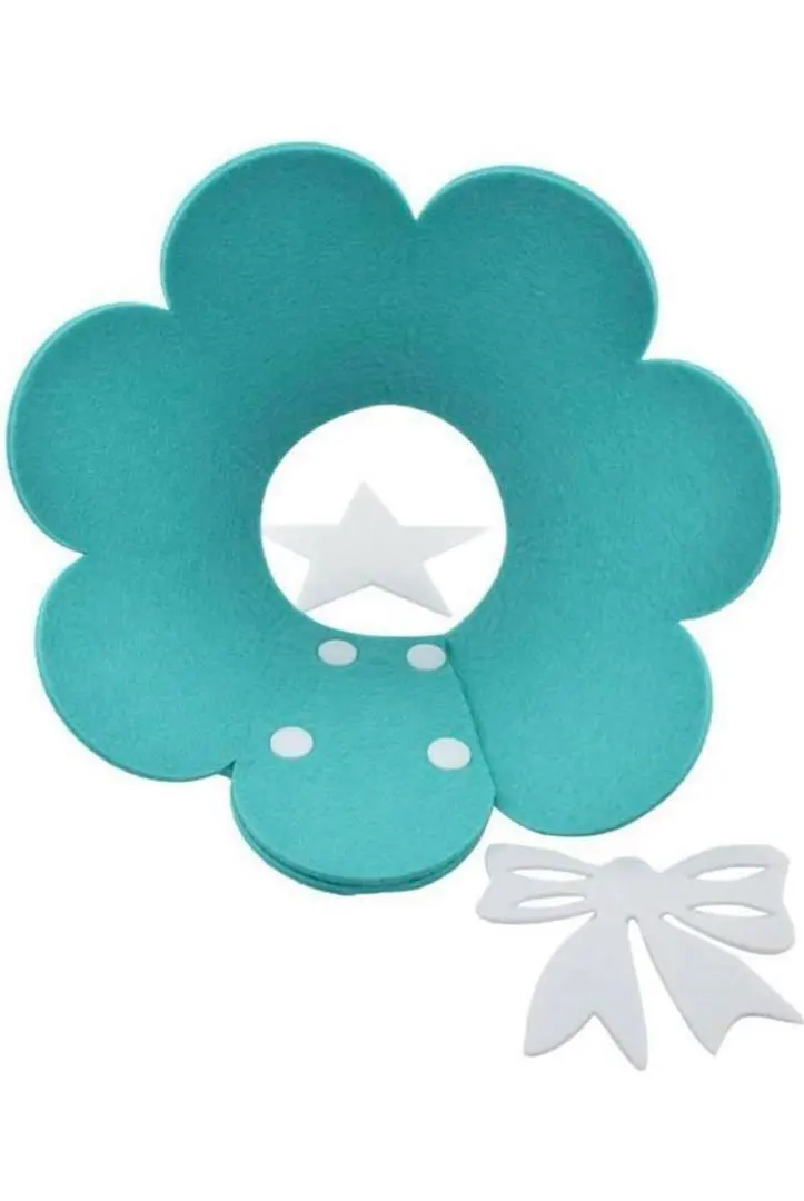 藍色 伊麗莎白圈 貓犬寵物用品 傷口保護 穿脫方便 可調節 (XS) 的縮圖