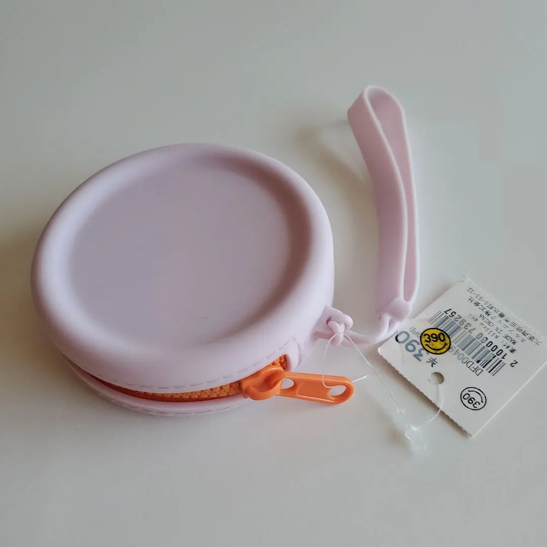 Thumbnail of 390 Mart Pale Pink Recon Pouch with Orange Zipper