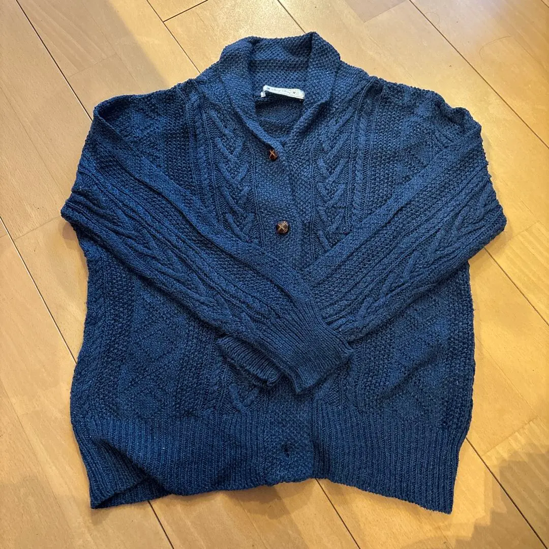Thumbnail of Children's cardigan, blue, navy, size 120