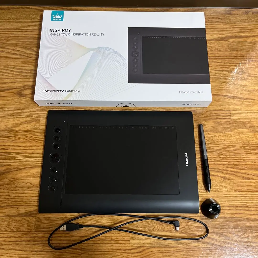 [極美品] HUION H610 PRO ペンタブレット ペンタブ Amazon | HUION ペンタブレット ペンタブ 板タブ H1060P 10x6.25