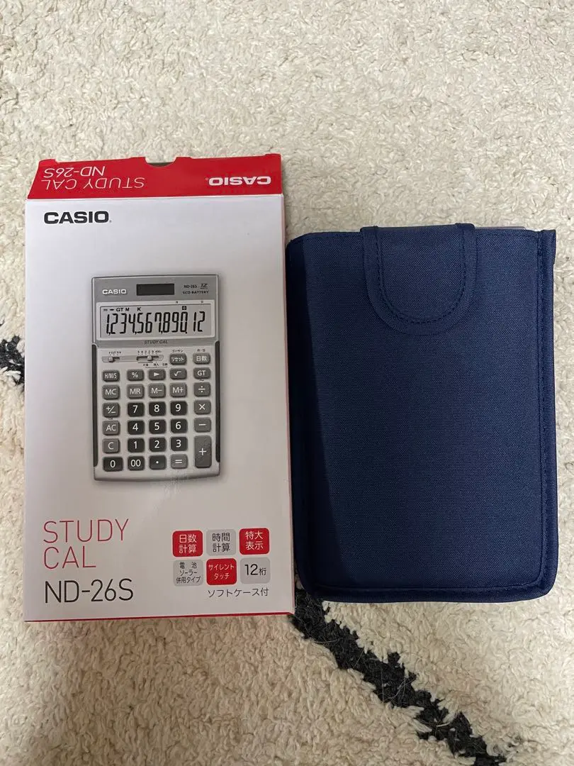その他 CASIO STUDY CAL ND-26S CASIO製 ND-26S プロ用実務電卓 ◇日本電卓技能検定協会 推奨