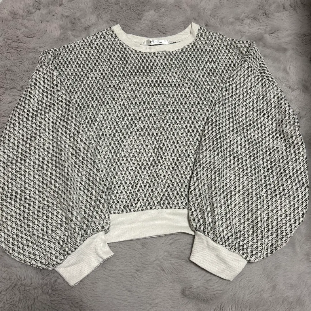 Thumbnail of Balloon Sleeve Check Knit