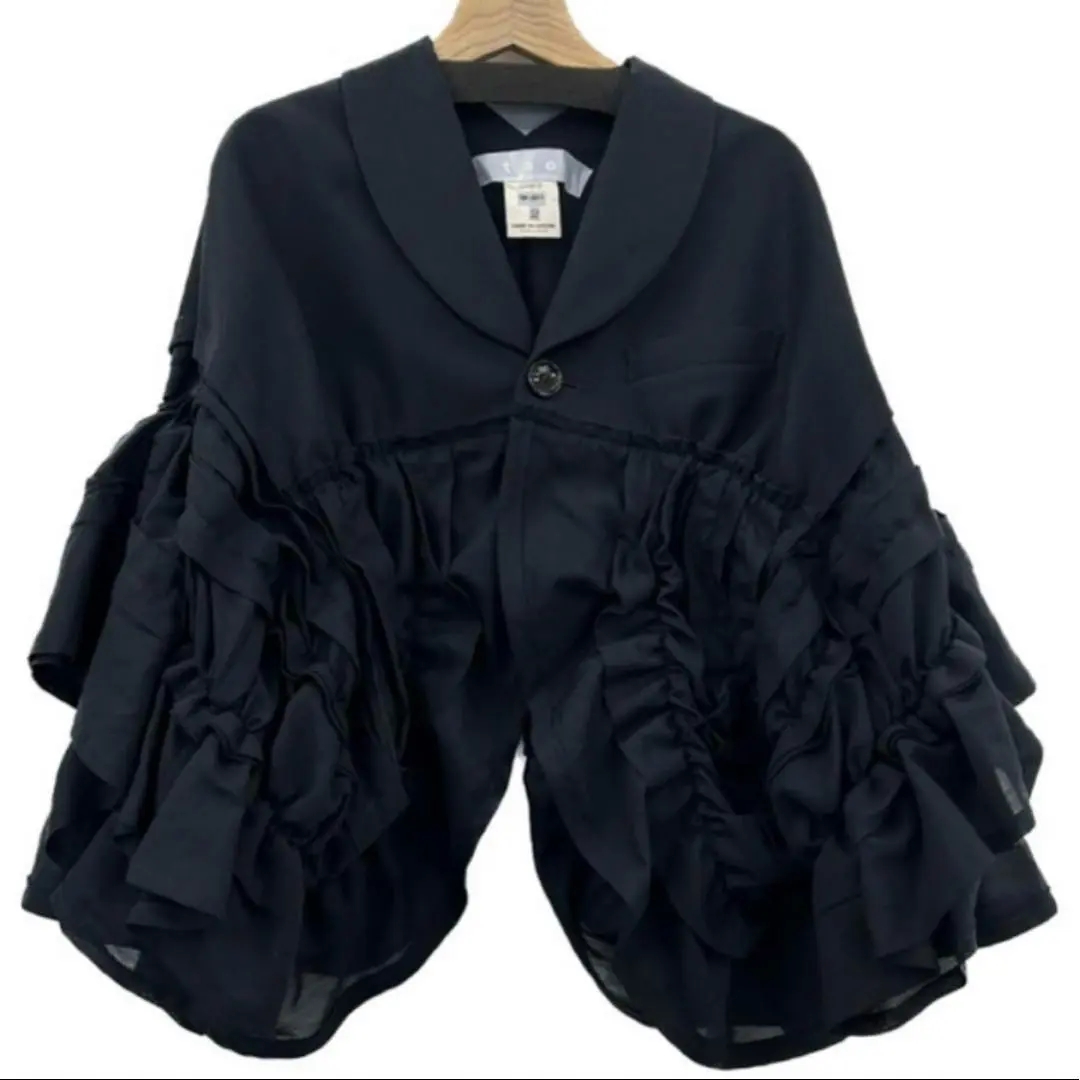 専用 トリコ コムデギャルソン ブラック ドレープポンチョ COMME des GARCONS - 極美品◎正規品 日本製 BLACK Comme des