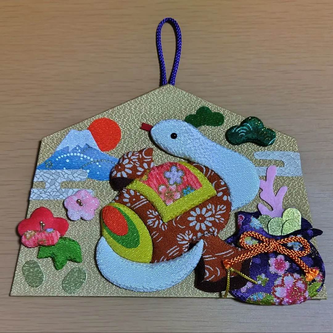 繪馬　　財福圓滿蛇 的縮圖