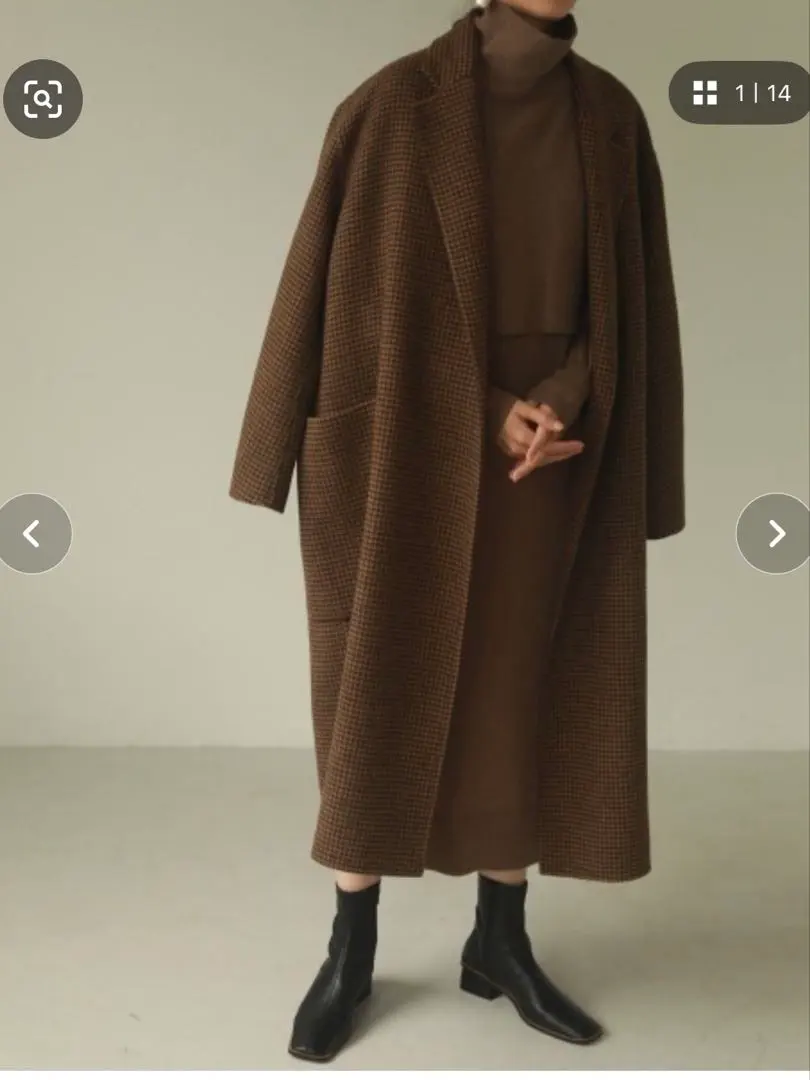 Thumbnail of TODAYFUL Over Check Coat 36