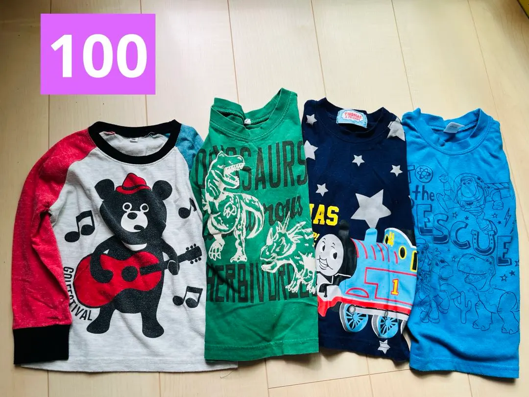 Thumbnail of Character Long Sleeve T-shirts, 100-110, Set of 4