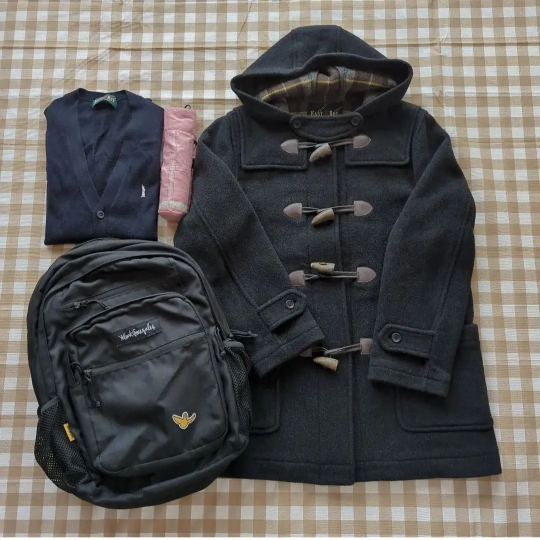 【美品】EAST BOY ダッフルコートキャメルベージュ７号レディース通学女子 kanko_khs110