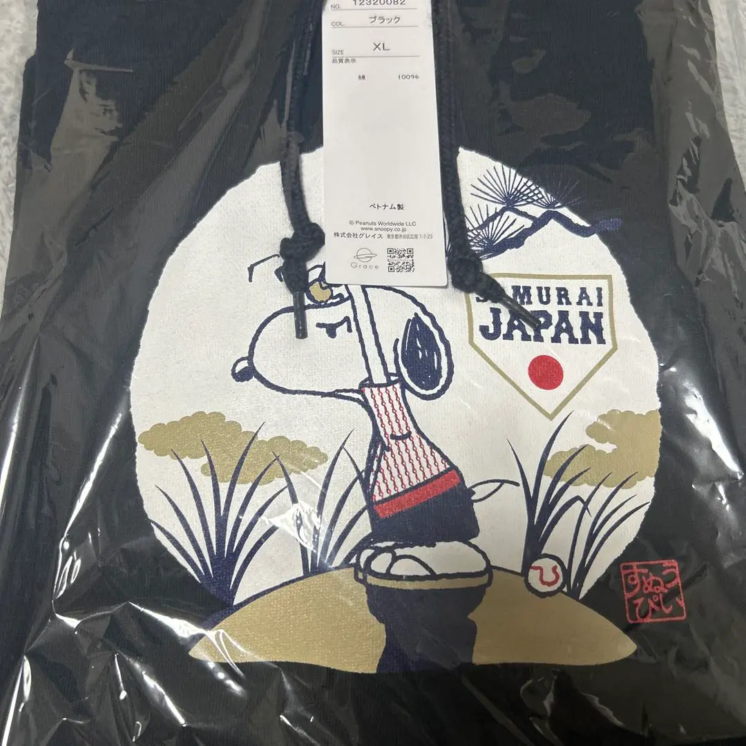 侍ジャパン　スヌーピー　コラボ　パーカー　Lサイズ 侍ジャパン スヌーピー コラボ パーカー Lサイズ - メルカリ