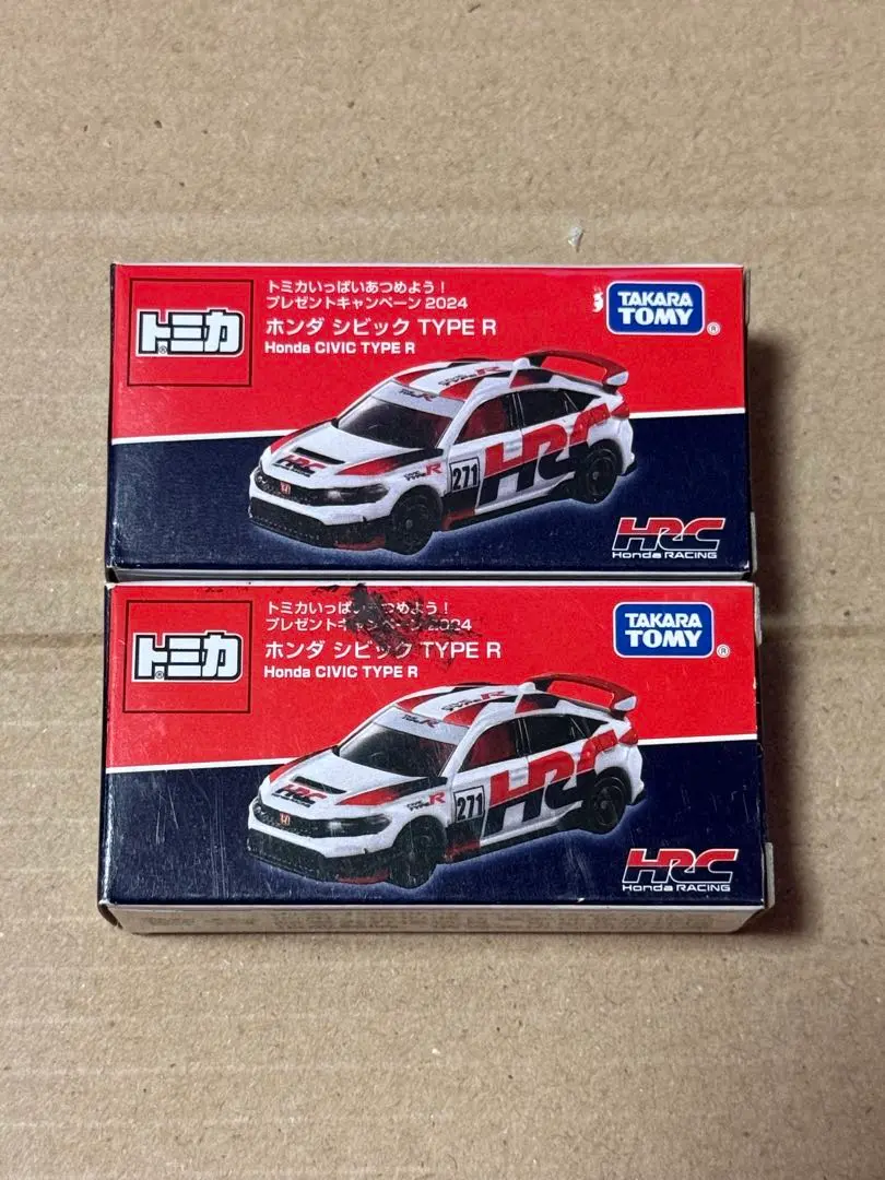 トミカ　ホンダ　シビック　タイプR HRC 非売品　当選品　　1個　箱難あり 2025年最新】トミカ シビック hrcの人気アイテム - メルカリ