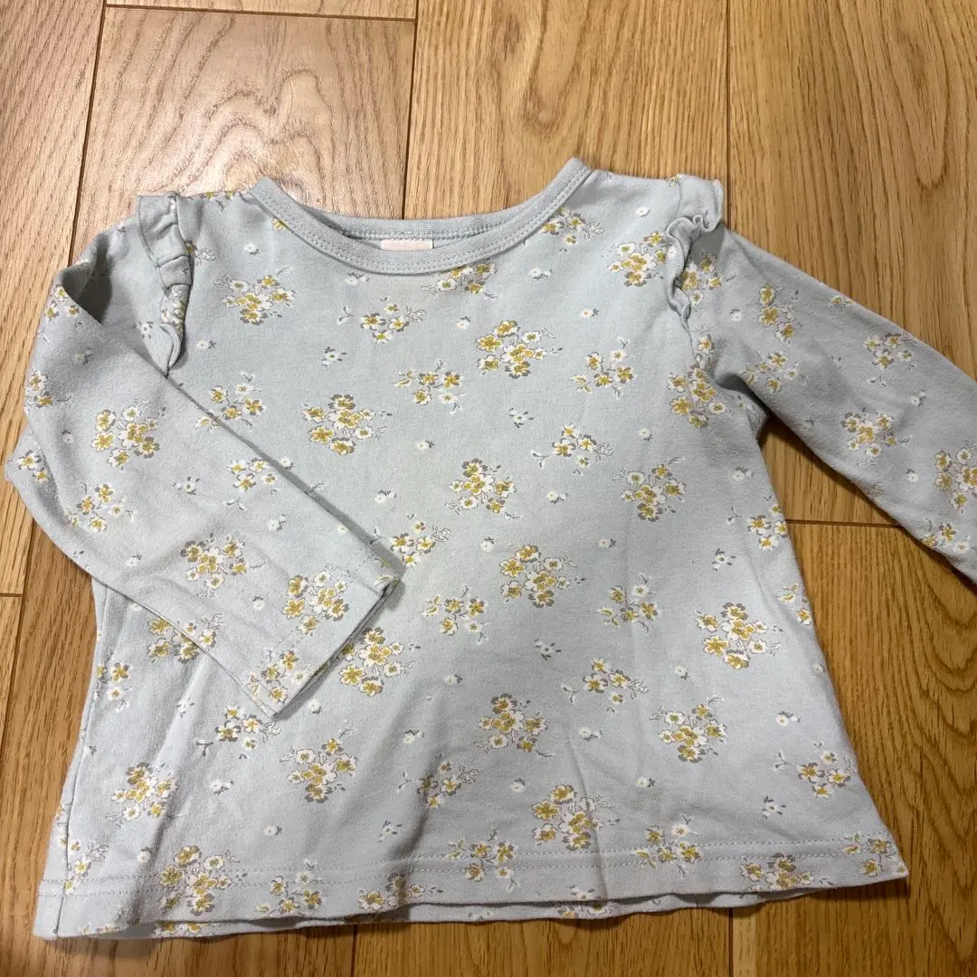 Thumbnail of [Price Reduced] petit main Floral Long-Sleeved Cut-and-Sewn Top