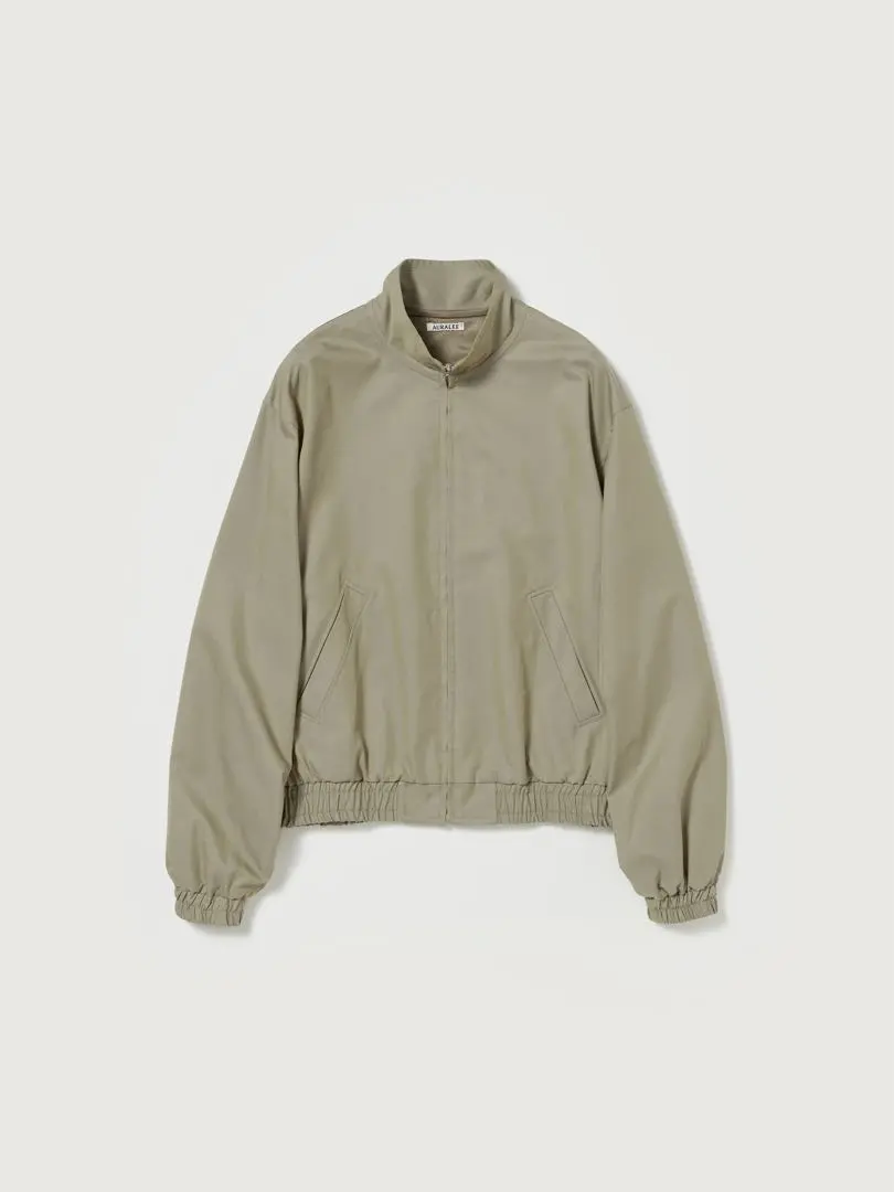 ジャケット・アウター WASHED FINX SILK CHAMBRAY BLOUSON Auralee Washed Silk Chambray Blouson Black at CareOfCarl.com