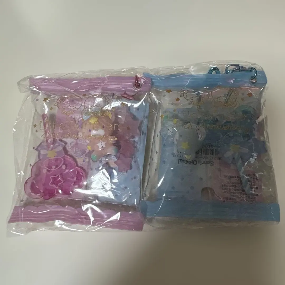 三麗鷗 雙子星 Kiki & Lala Puff Puff 甜點吊飾 45週年 的縮圖