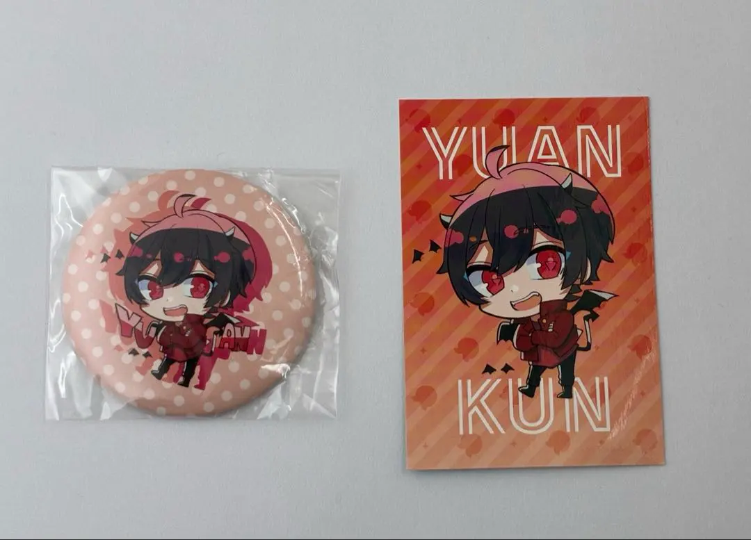 Thumbnail of Colorful Peach Yuan-kun initial default can badge & initial trading card