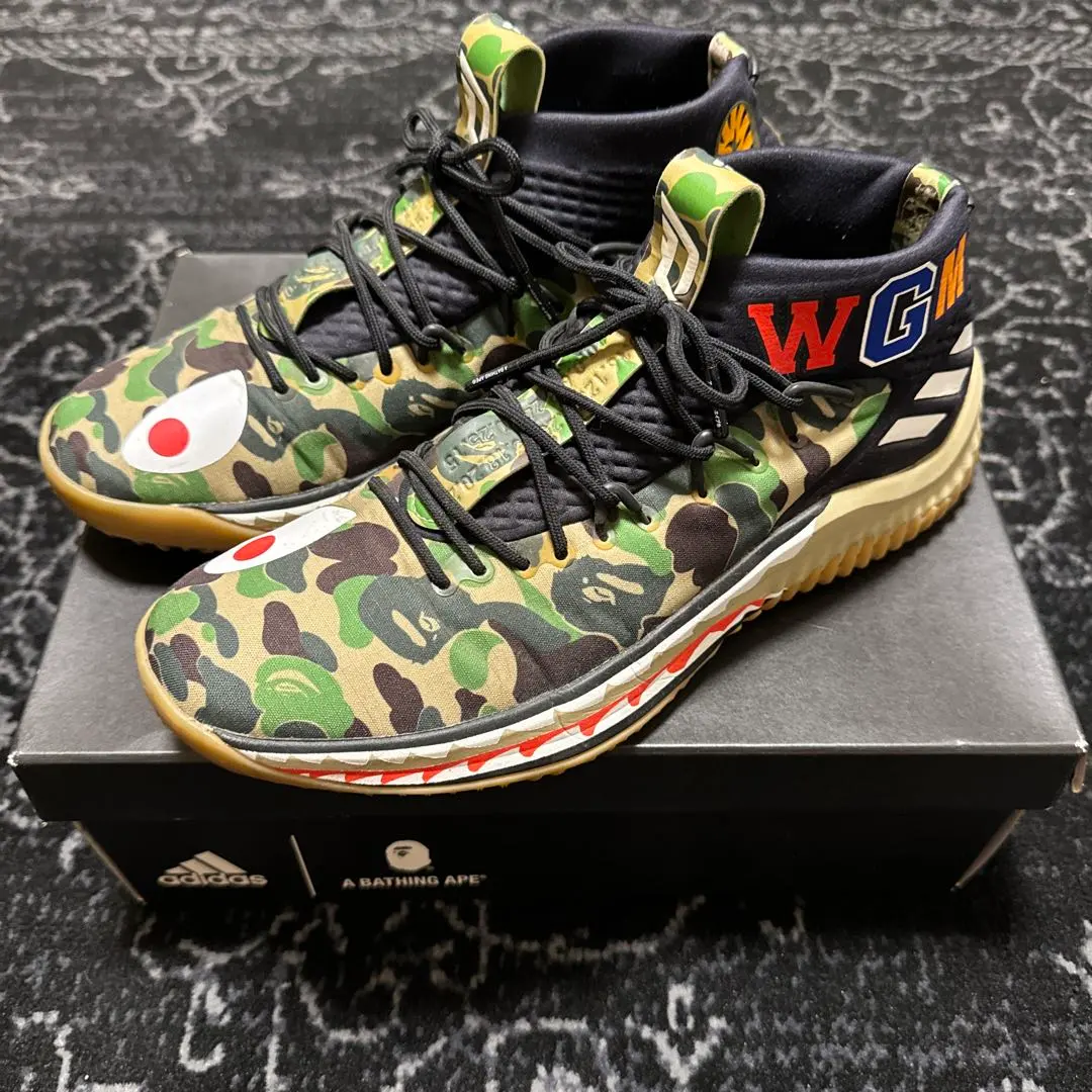 シューズ(男性用) A BATHING APE ADIDAS DAME 4 PACK GREEN シューズ(男性用) A BATHING APE ADIDAS DAME 4 PACK GREEN BAPE