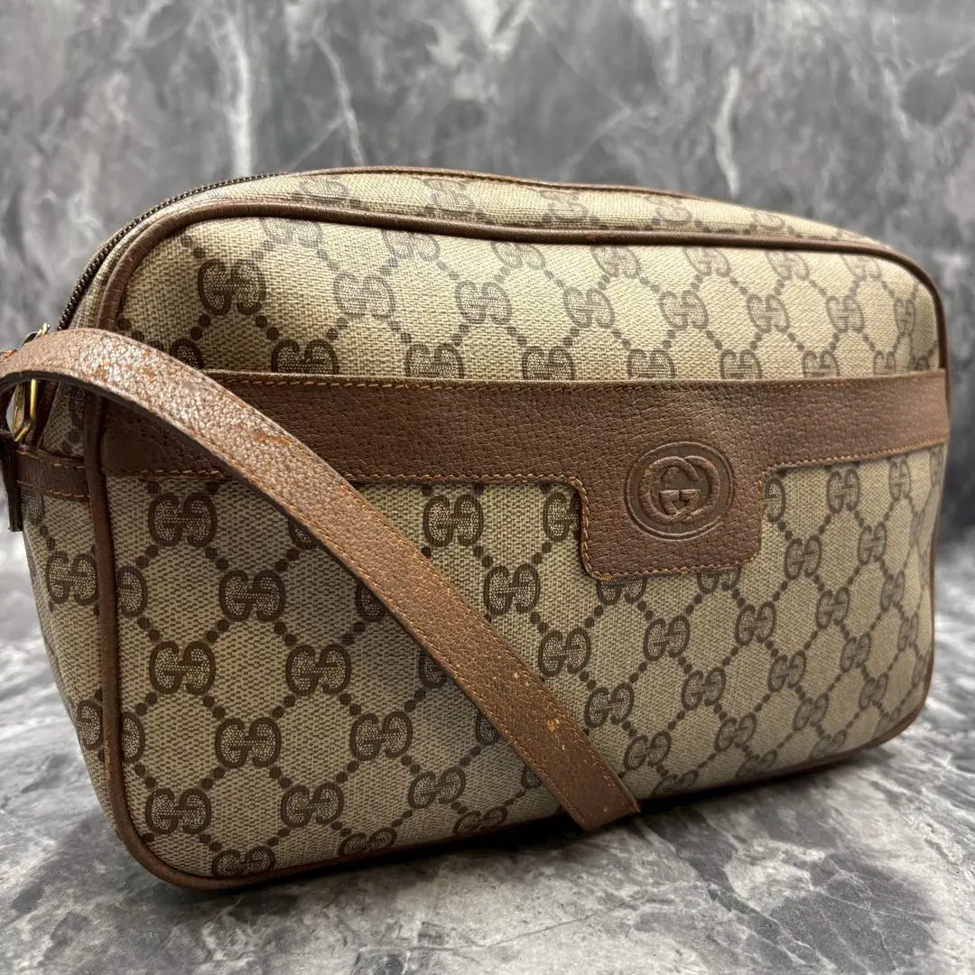 Thumbnail of ✨Excellent Condition✨ GUCCI GG Shoulder Bag Logo Beige Brown Leather