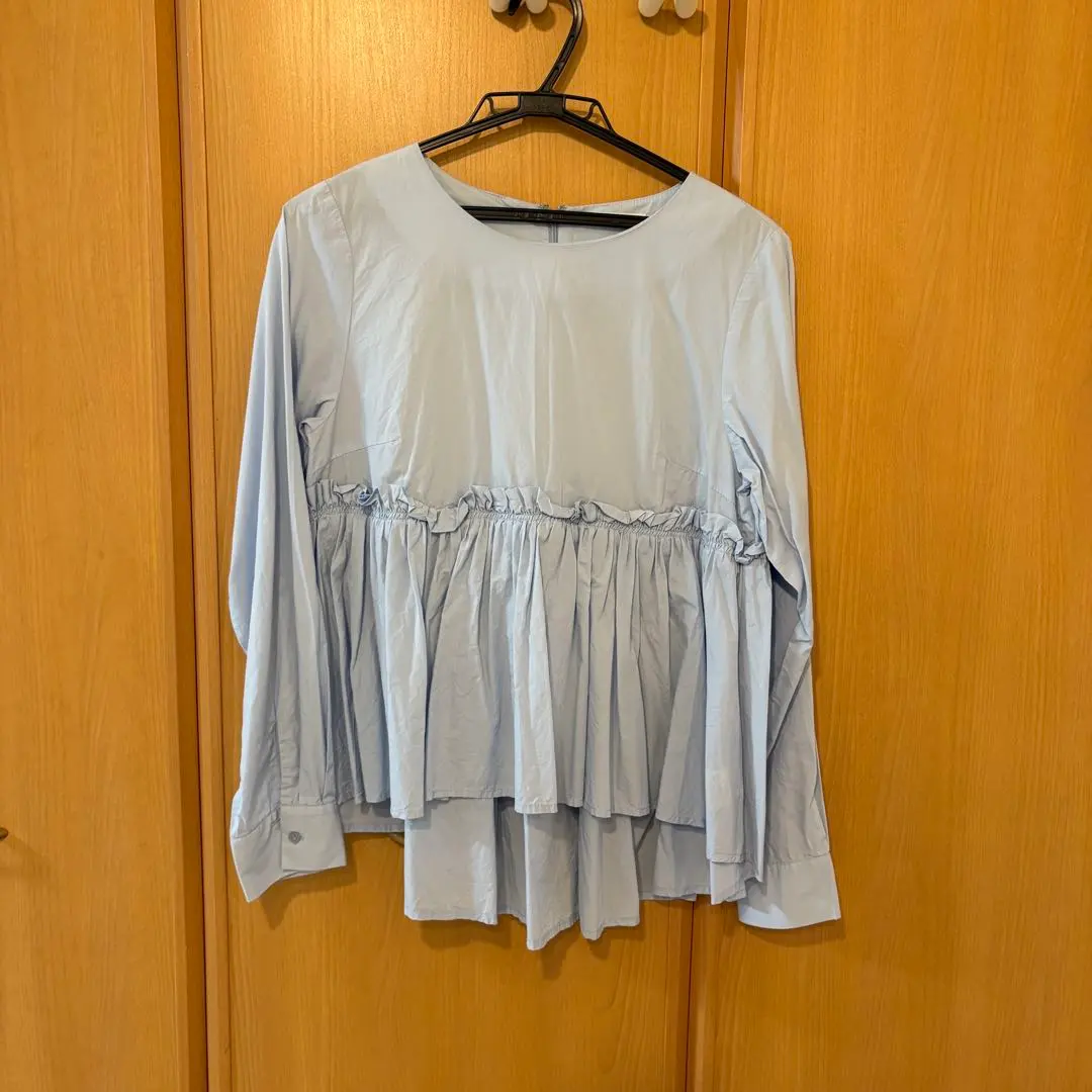 Thumbnail of LHELIEBIE Long-sleeved blouse with frills