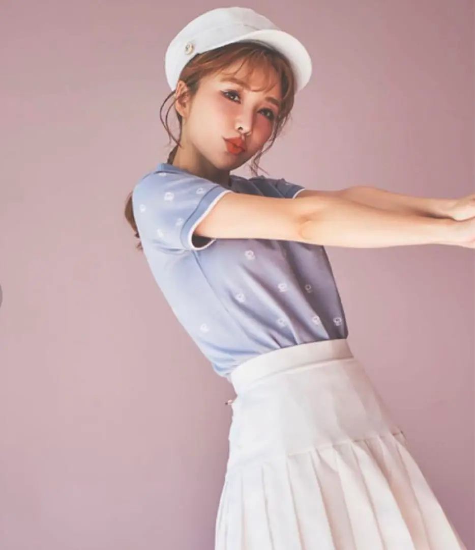 eimyエイミーゴルフウェア♡スカート　新品未使用【タグあり】大幅お値下げ♡ エイミーゴルフ】eimy golf 完売色 ロゴカットセットアップ